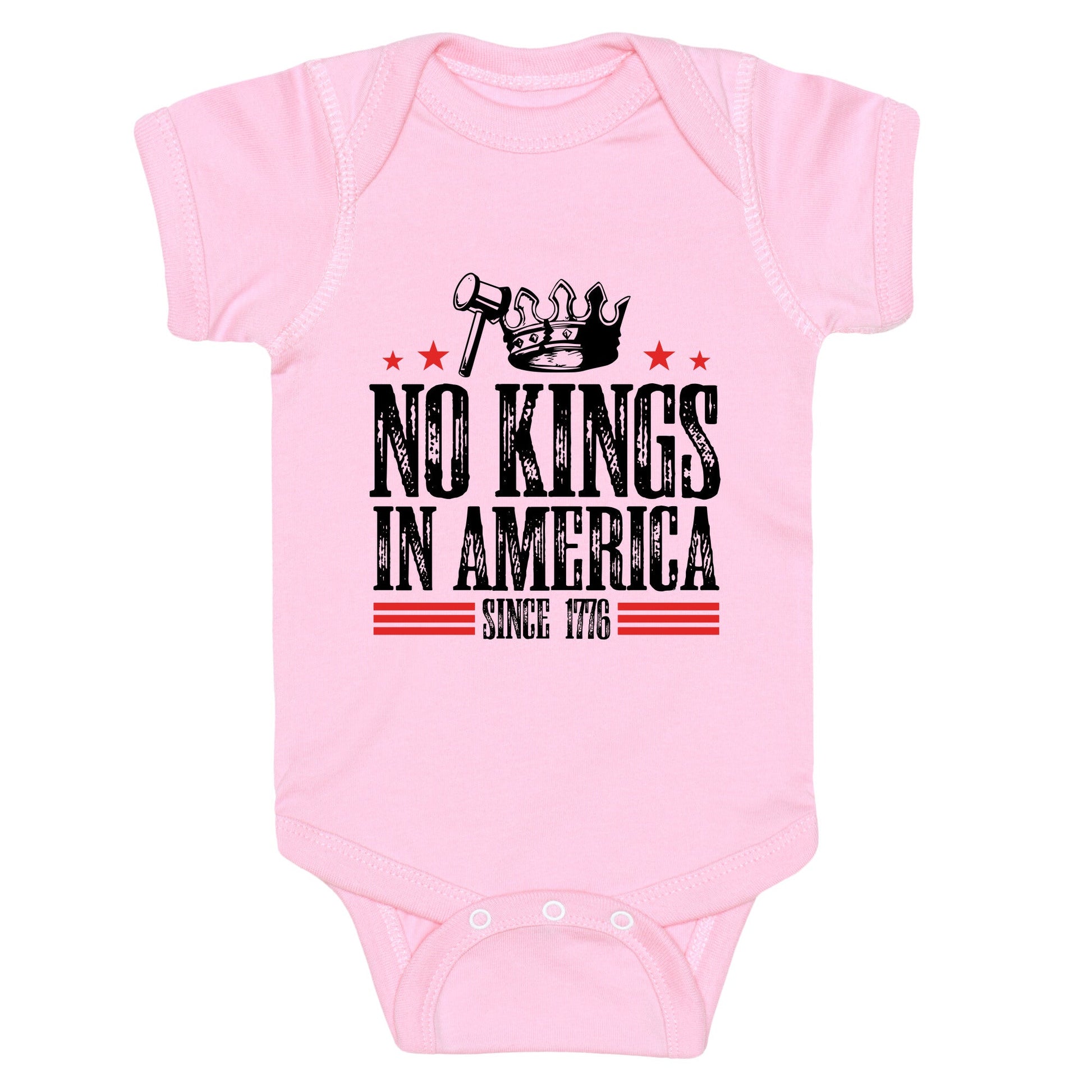 No Kings In America Baby One-Piece