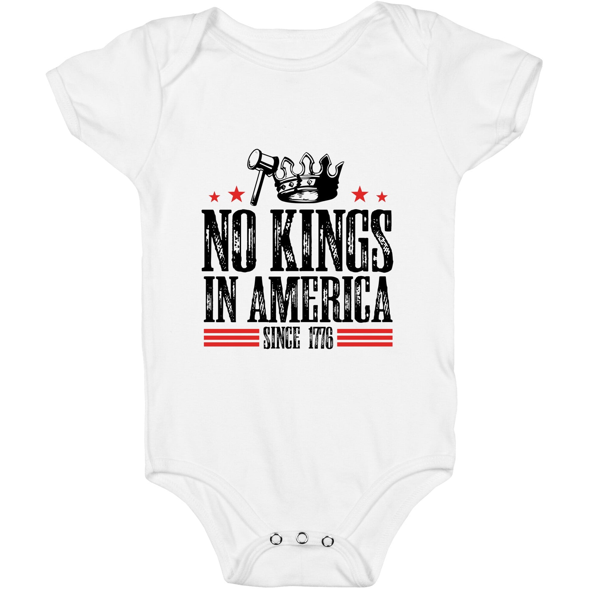 No Kings In America Baby One-Piece