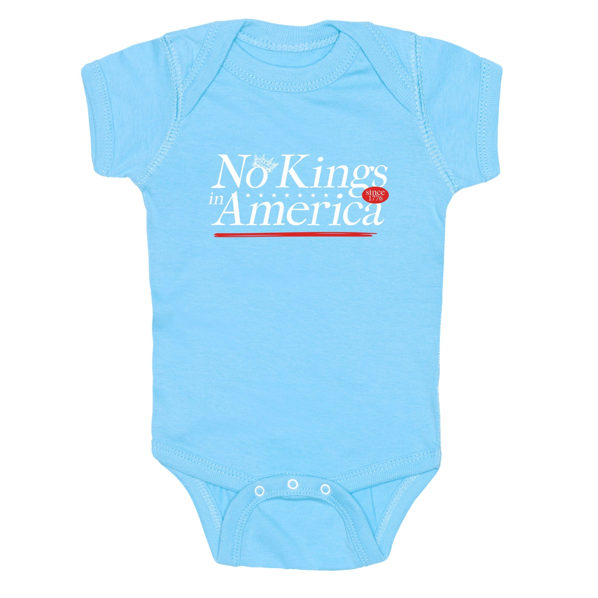 No Kings In America Anti Trump Baby One-Piece