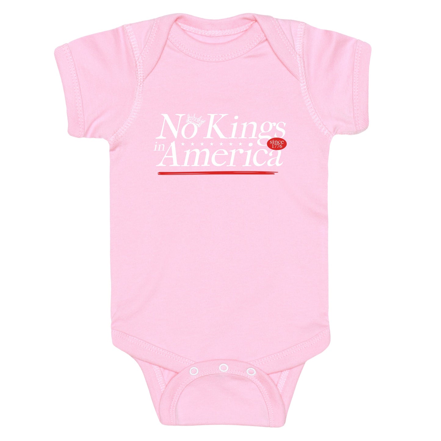 No Kings In America Anti Trump Baby One-Piece
