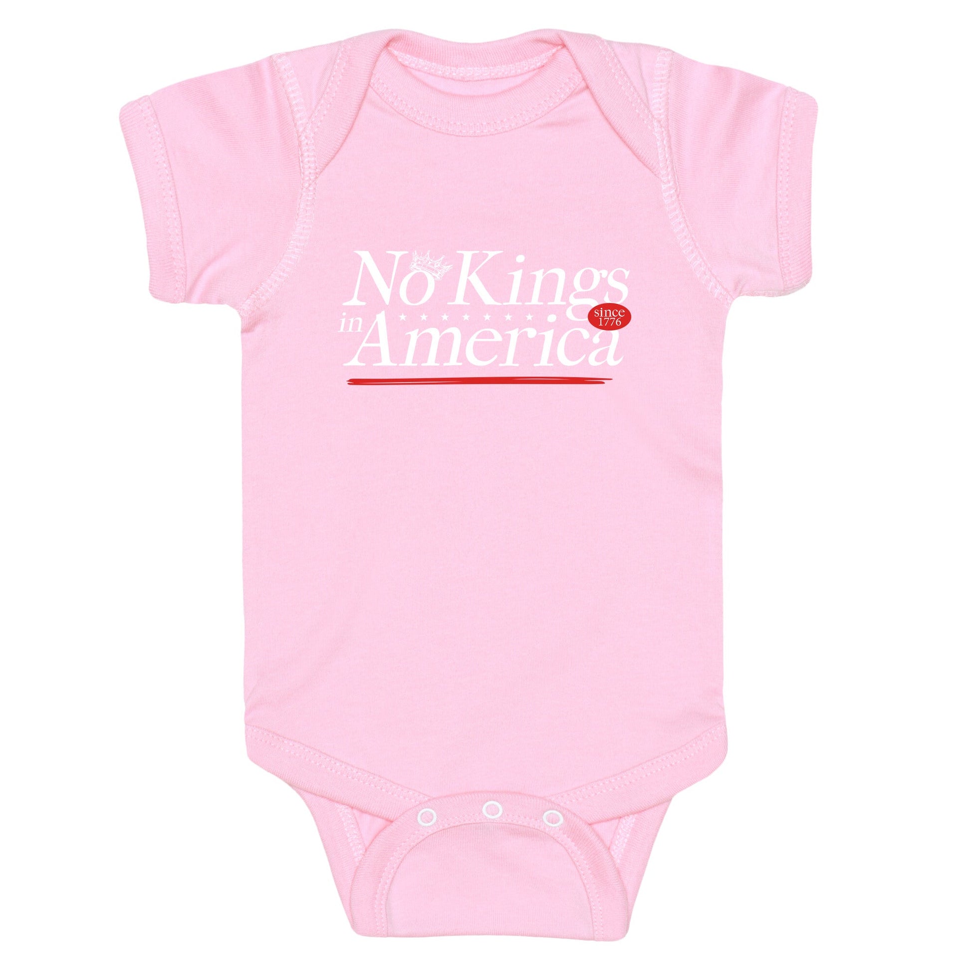 No Kings In America Anti Trump Baby One-Piece