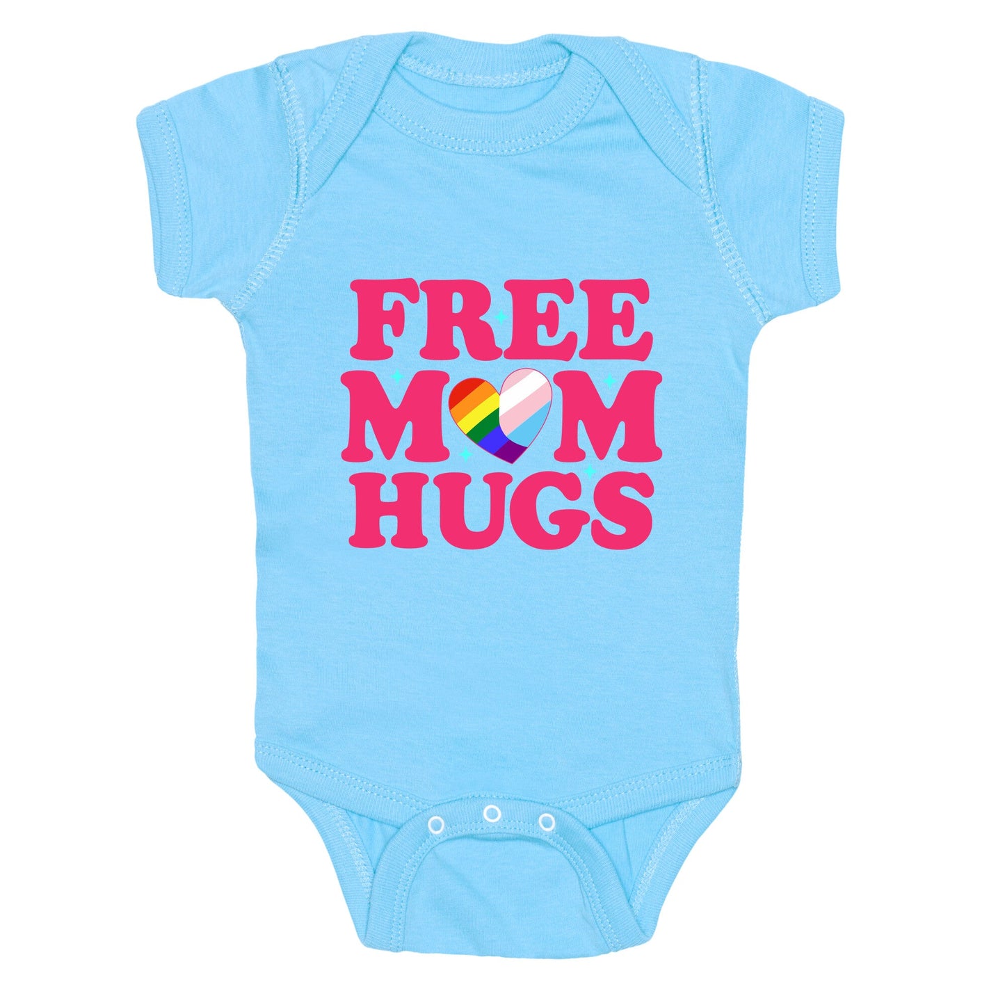 Free Mom Hugs Pride Baby One-Piece