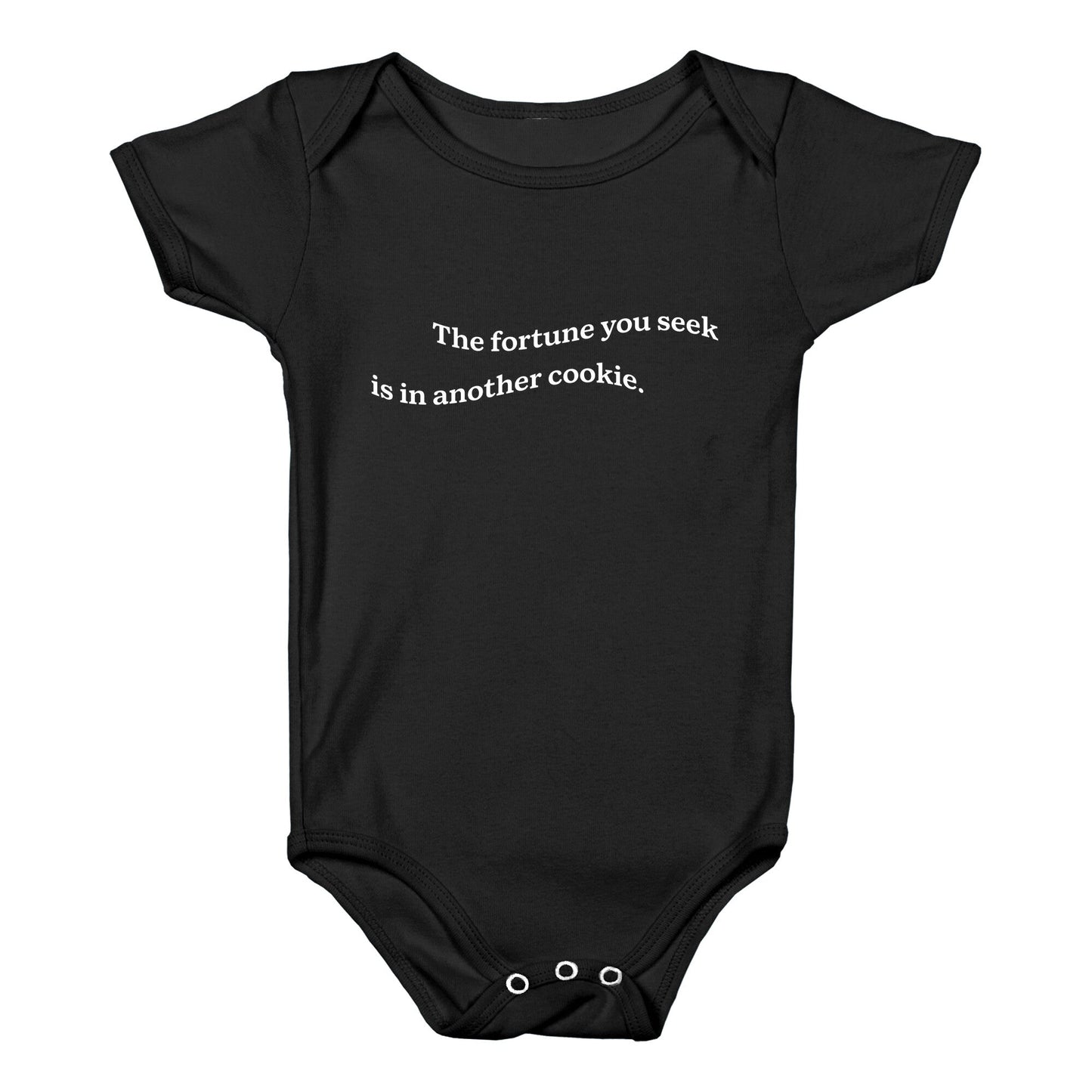 The Fortune You Seek is in Another Cookie Baby One-Piece