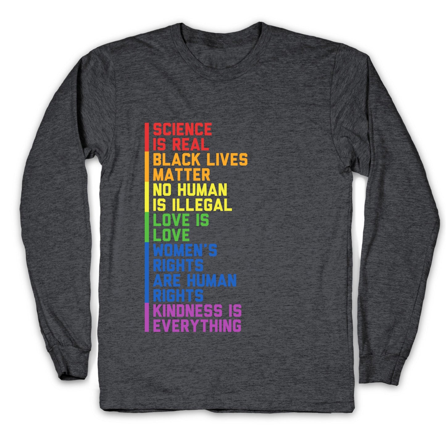 No Human Is Illegal Statement Longsleeve Tee
