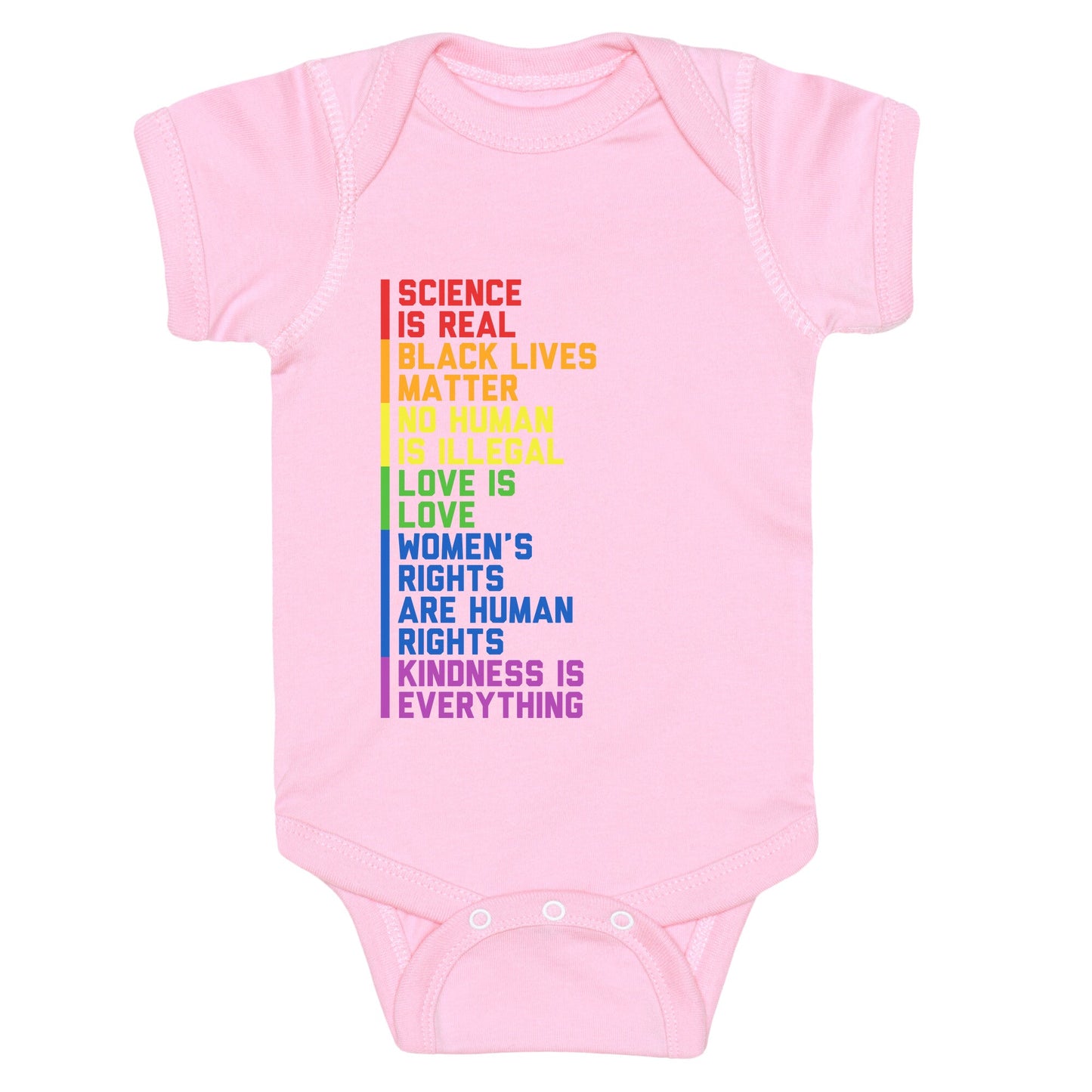 No Human Is Illegal Statement Baby One-Piece