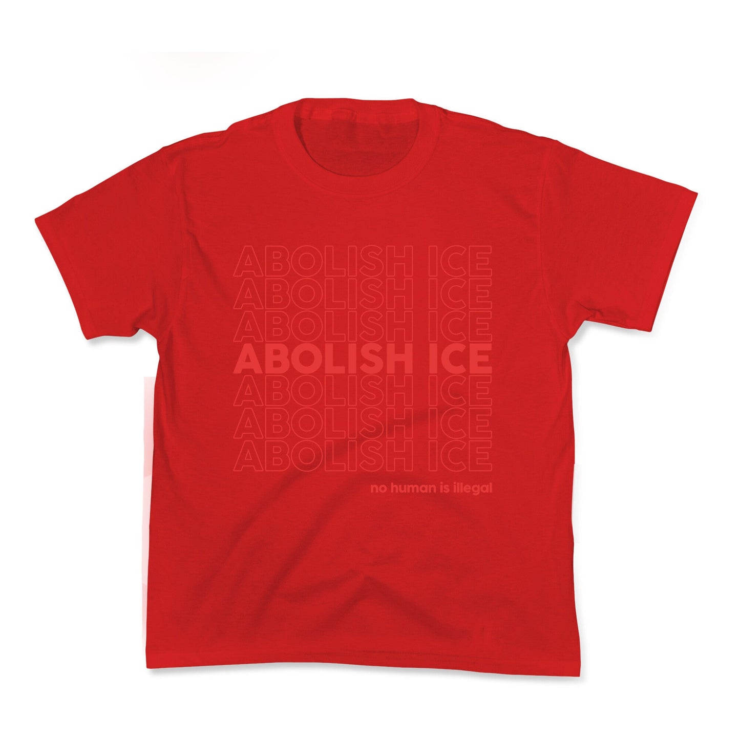 Abolish Ice Red Kids Tee