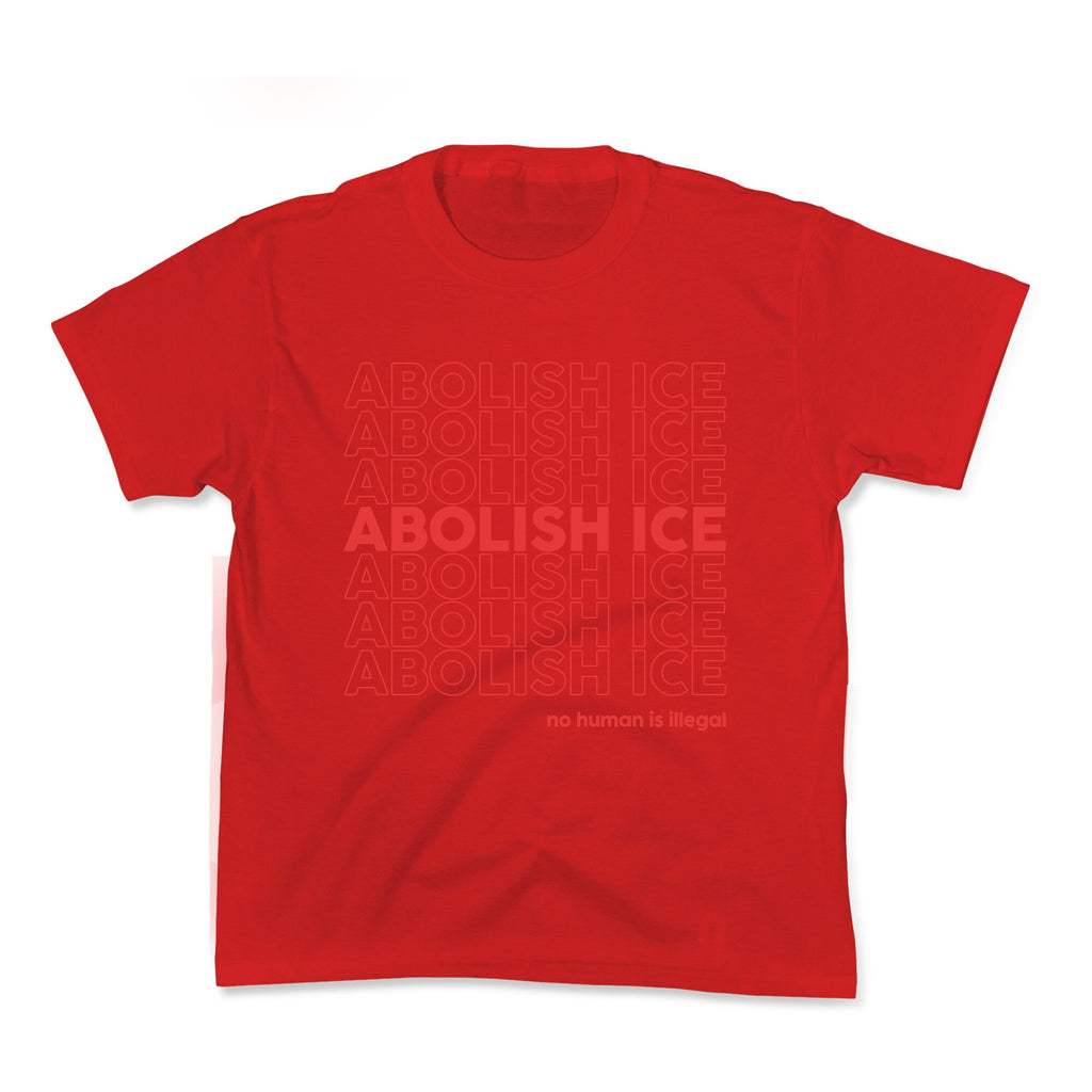 Abolish Ice Red Kids Tee