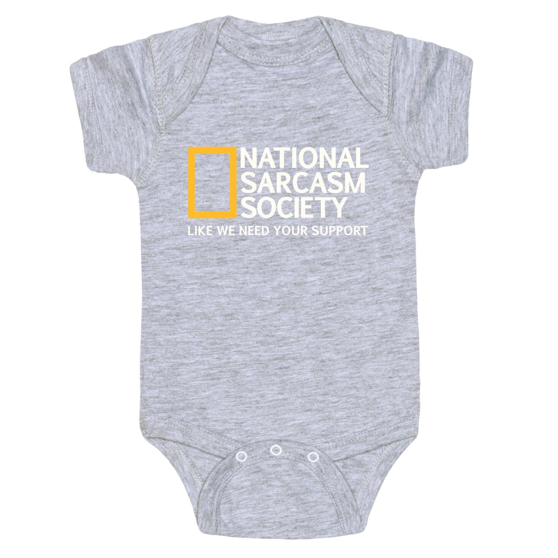 National Sarcasm Society Baby One-Piece
