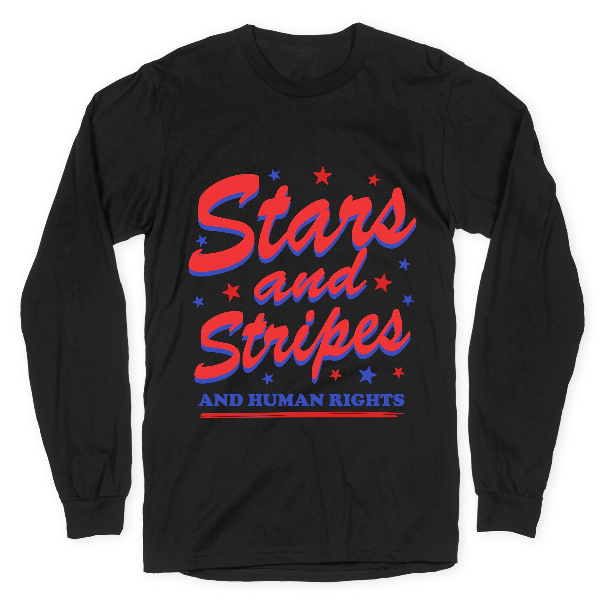 Starts Stripes Human Rights Longsleeve Tee