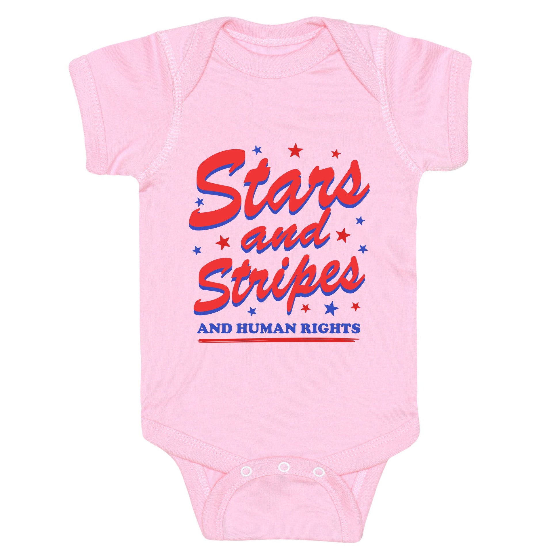 Starts Stripes Human Rights Baby One-Piece