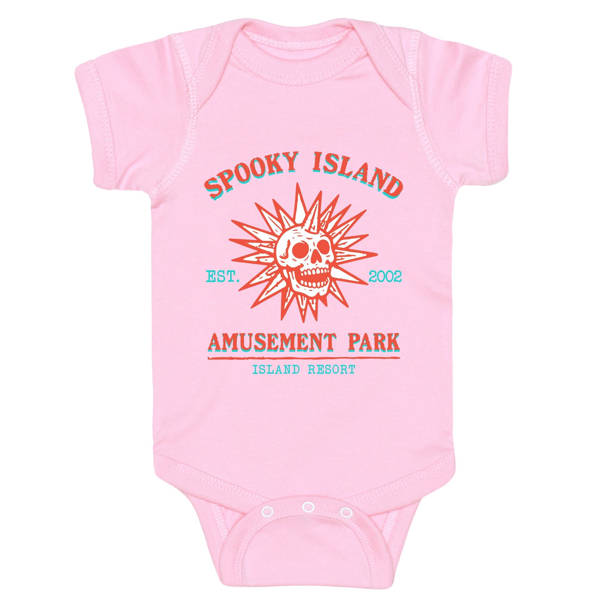 Spooky Island Retro Baby One-Piece