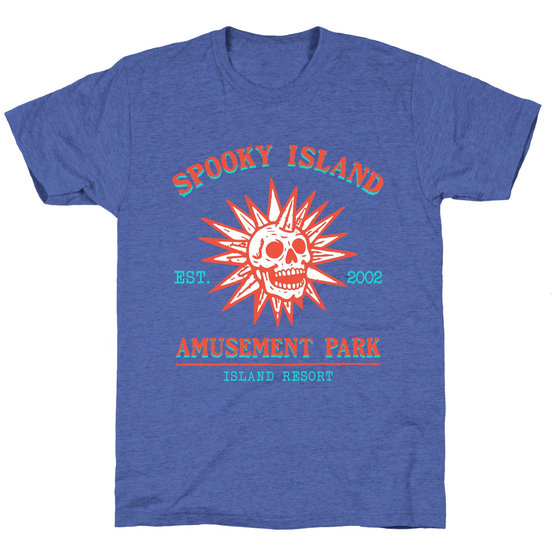 Spooky Island Retro Unisex Triblend Tee