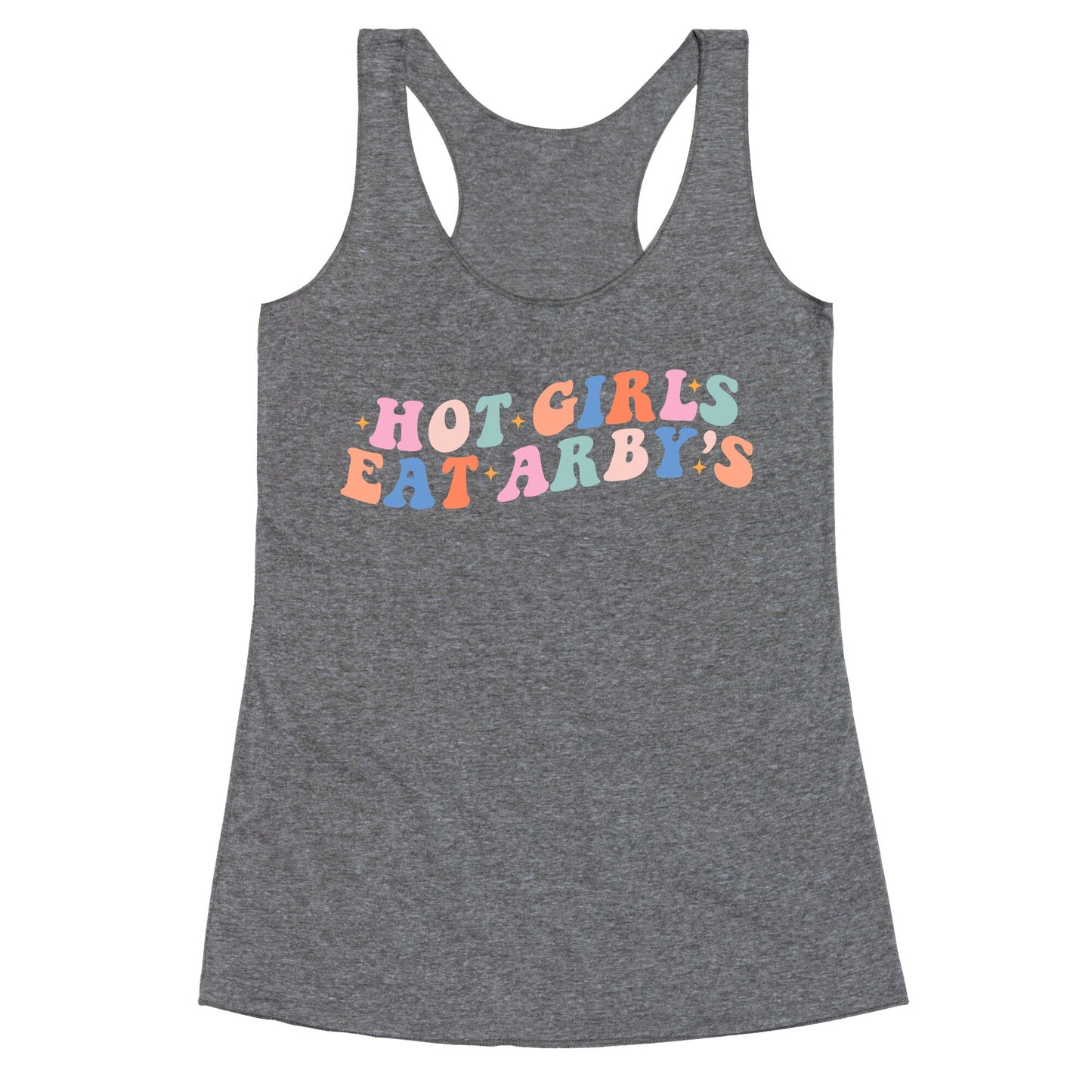 Hot Girls Eat Arbys Retro Racerback Tank