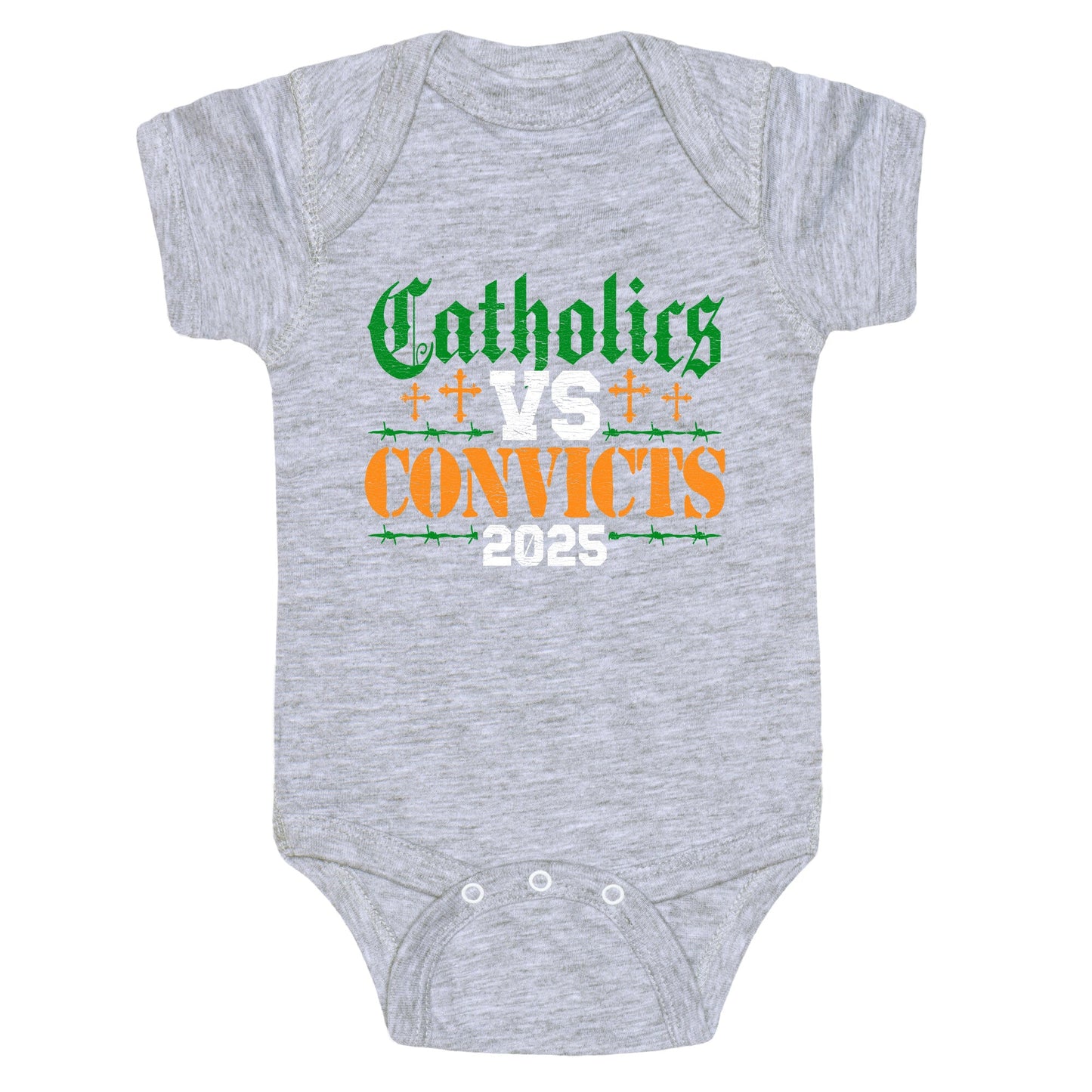 Catholics vs Convicts 2025 Baby One-Piece