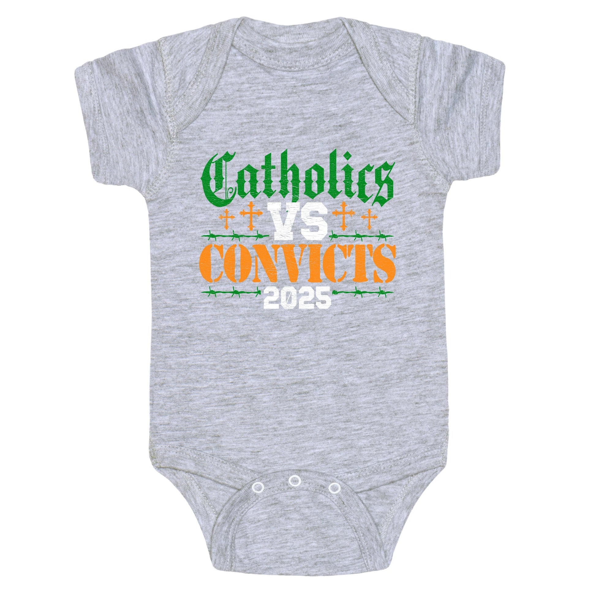 Catholics vs Convicts 2025 Baby One-Piece