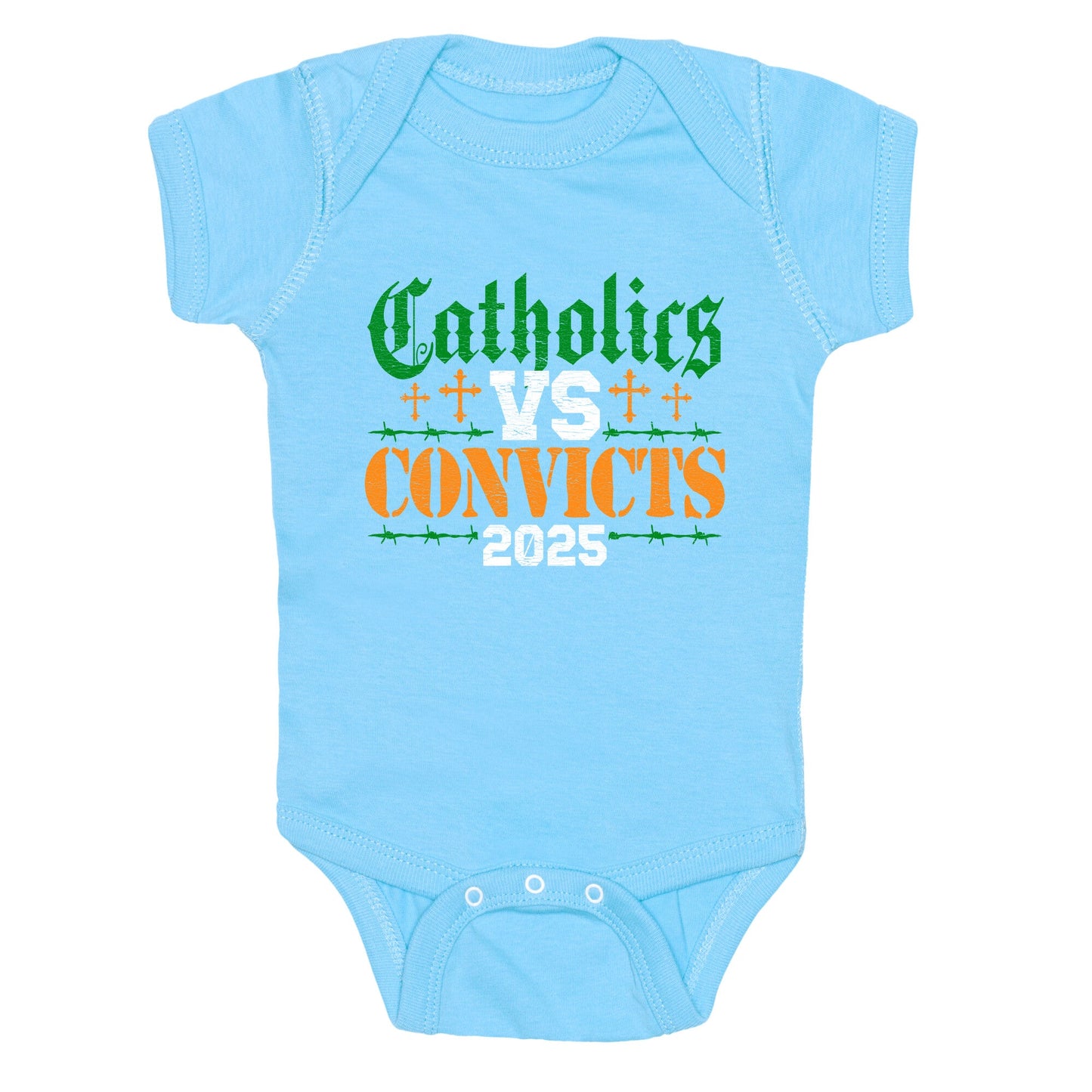 Catholics vs Convicts 2025 Baby One-Piece