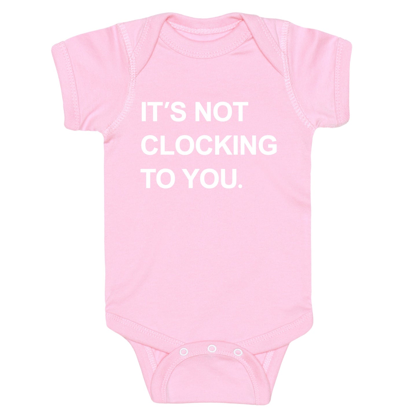 Its Not Clocking To You Bieber Baby One-Piece