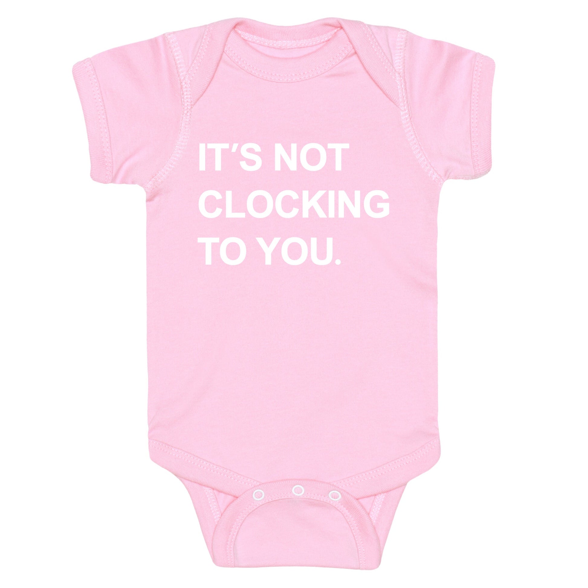 Its Not Clocking To You Bieber Baby One-Piece