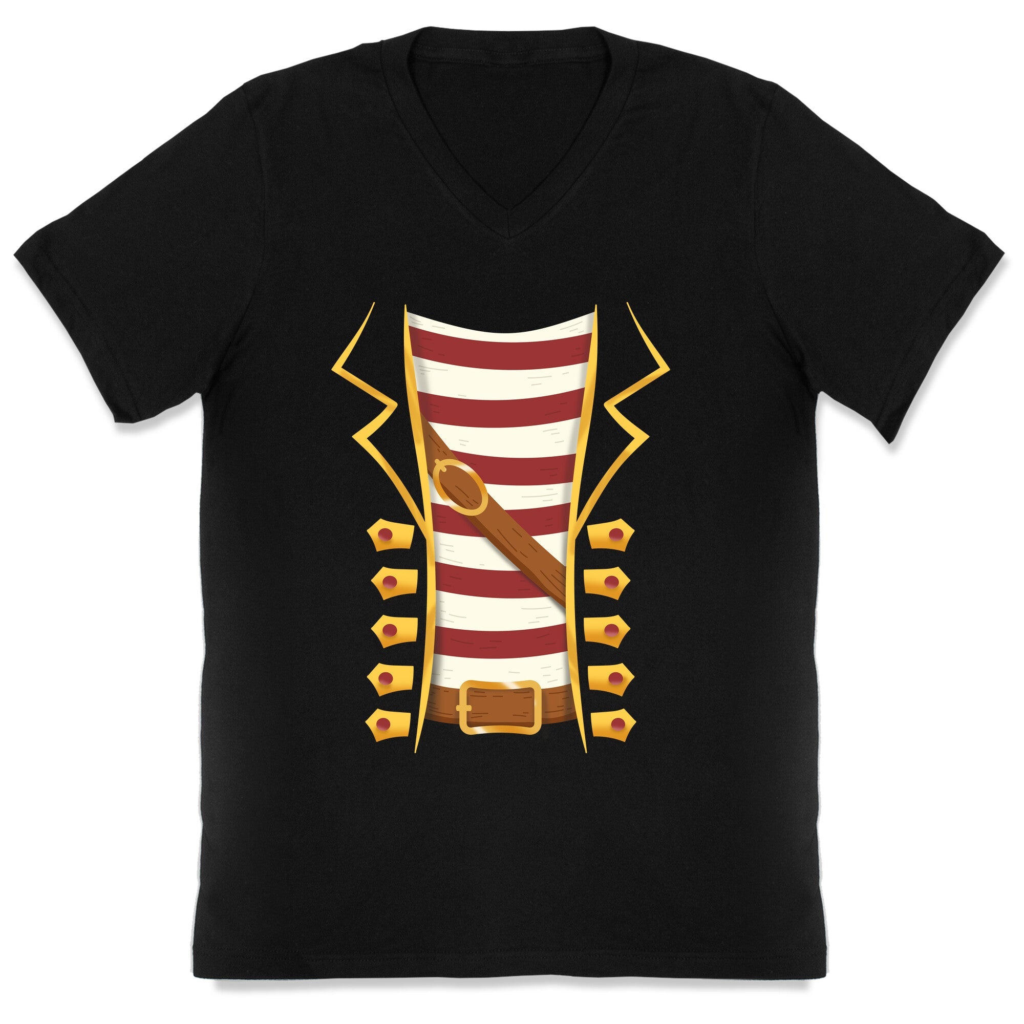 Buccaneer Halloween Pirate Costume V-Neck