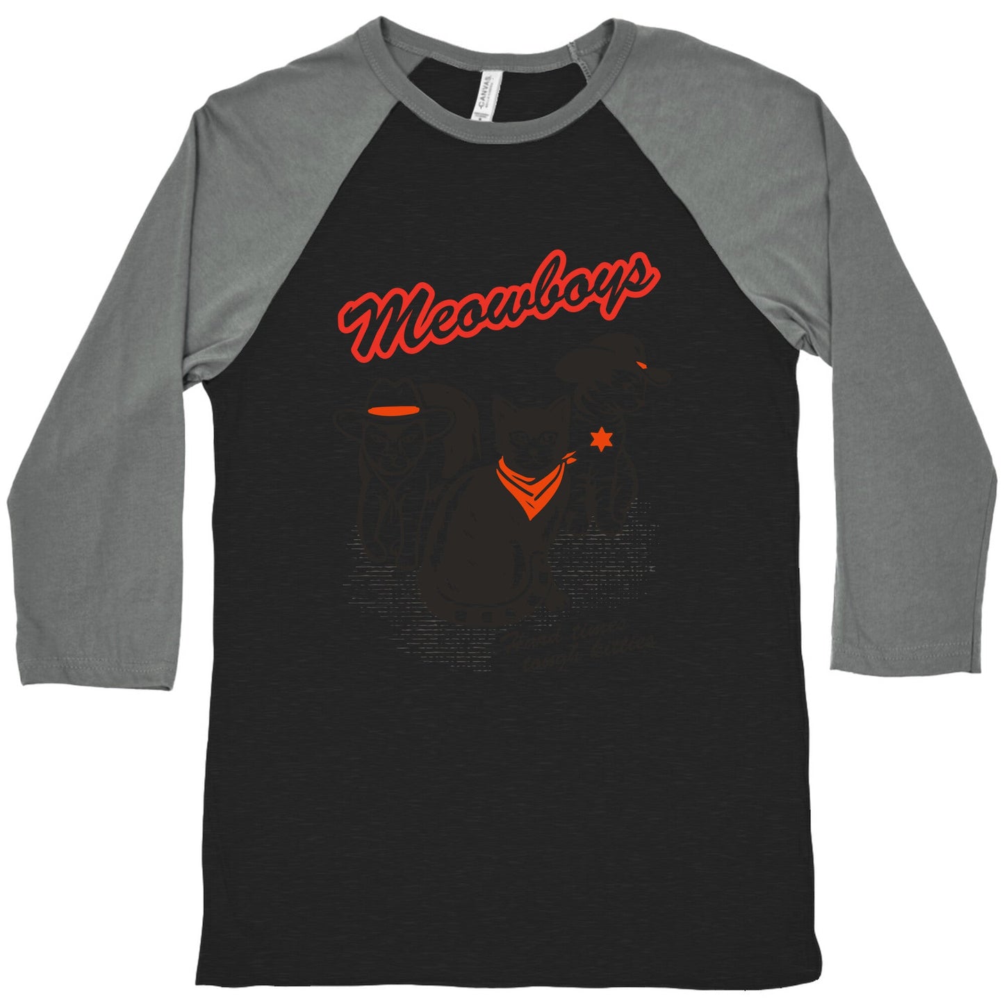 Meowboys Baseball Tee