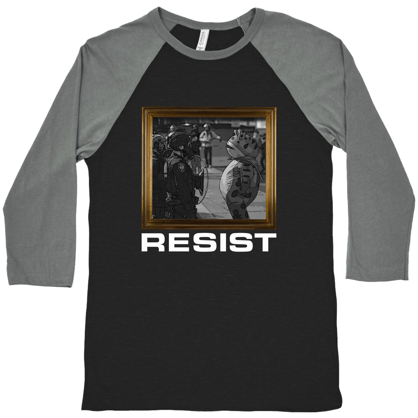 Portland Protest Frog Baseball Tee