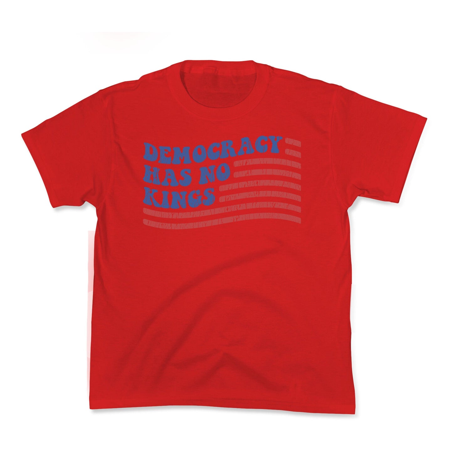Democracy Has No Kings Kids Tee