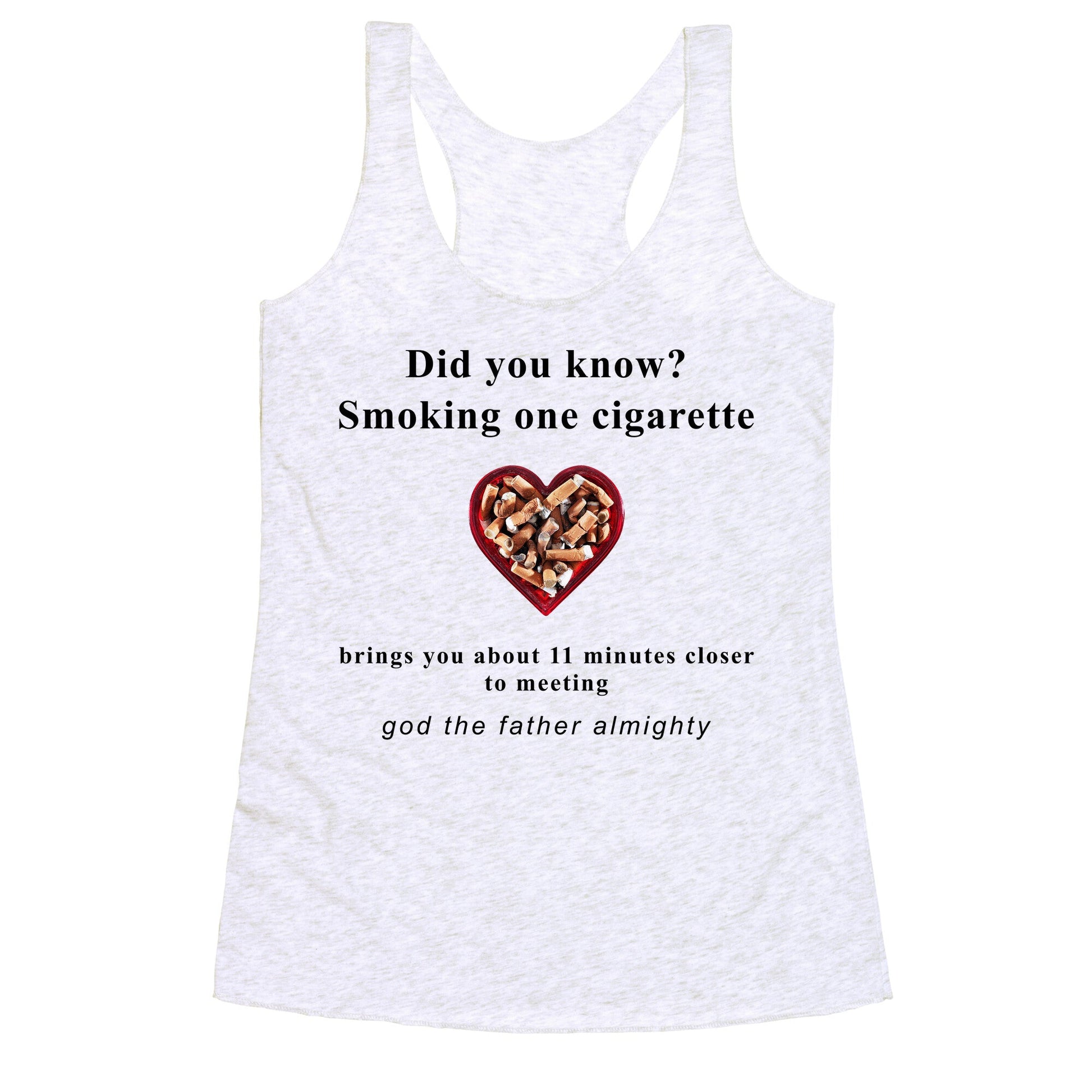 Smoking Cigs Racerback Tank
