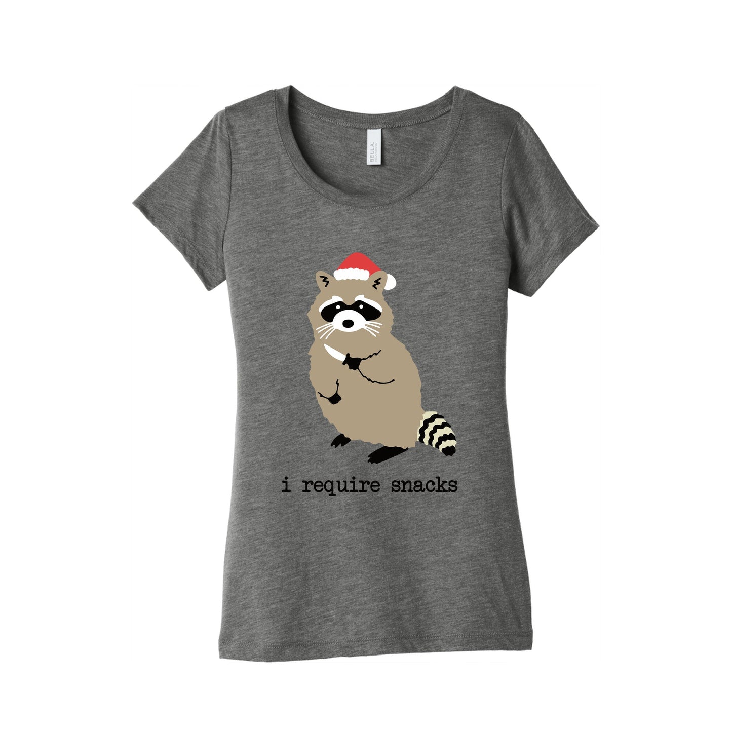 I Require Snacks Womens Triblend Tee
