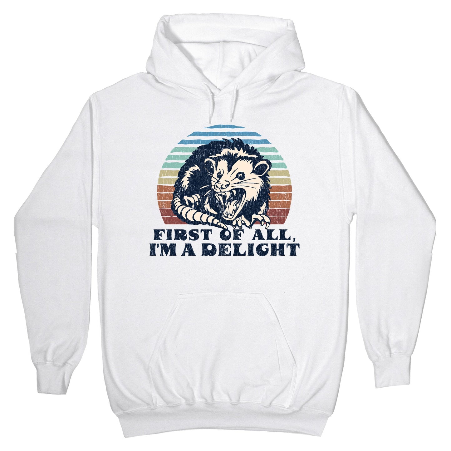 Delightful Unhinged Possum Hoodie