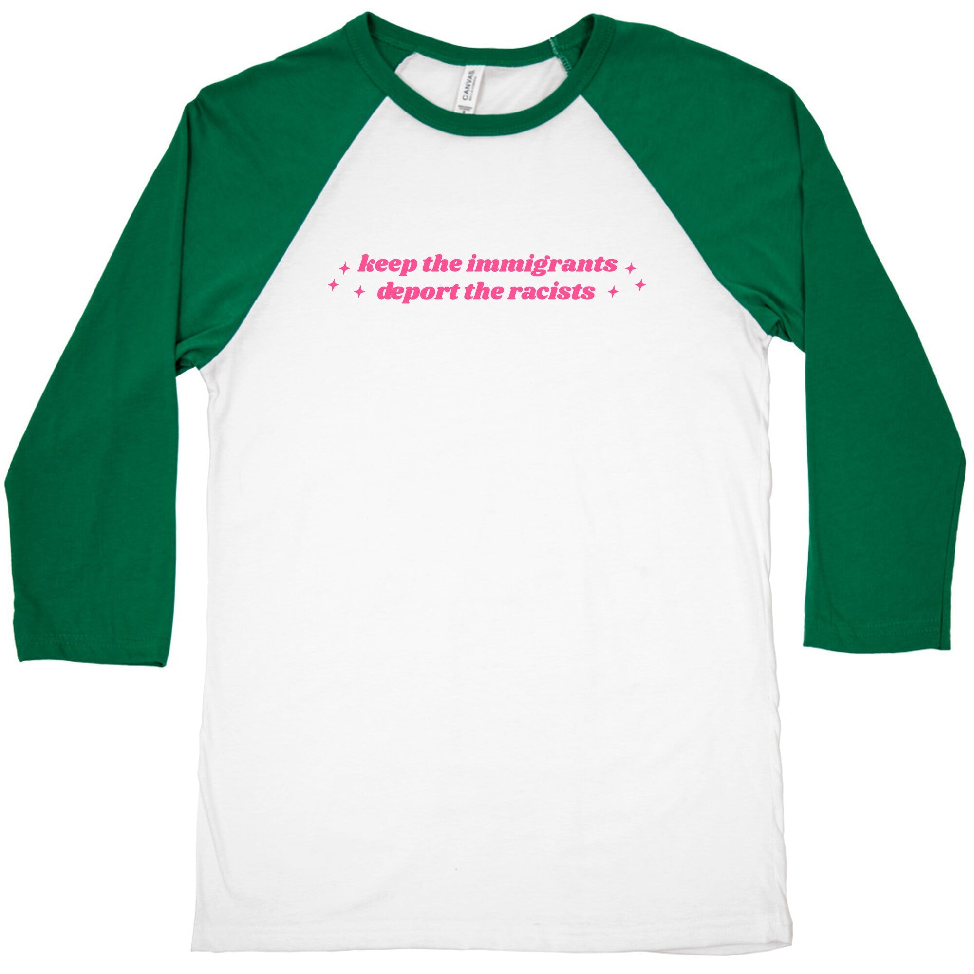 Keep The Immigrants, Deport The Racists Baseball Tee