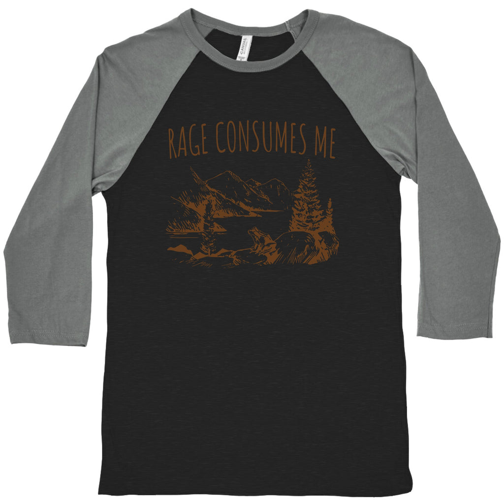 Rage Consumes Me Baseball Tee