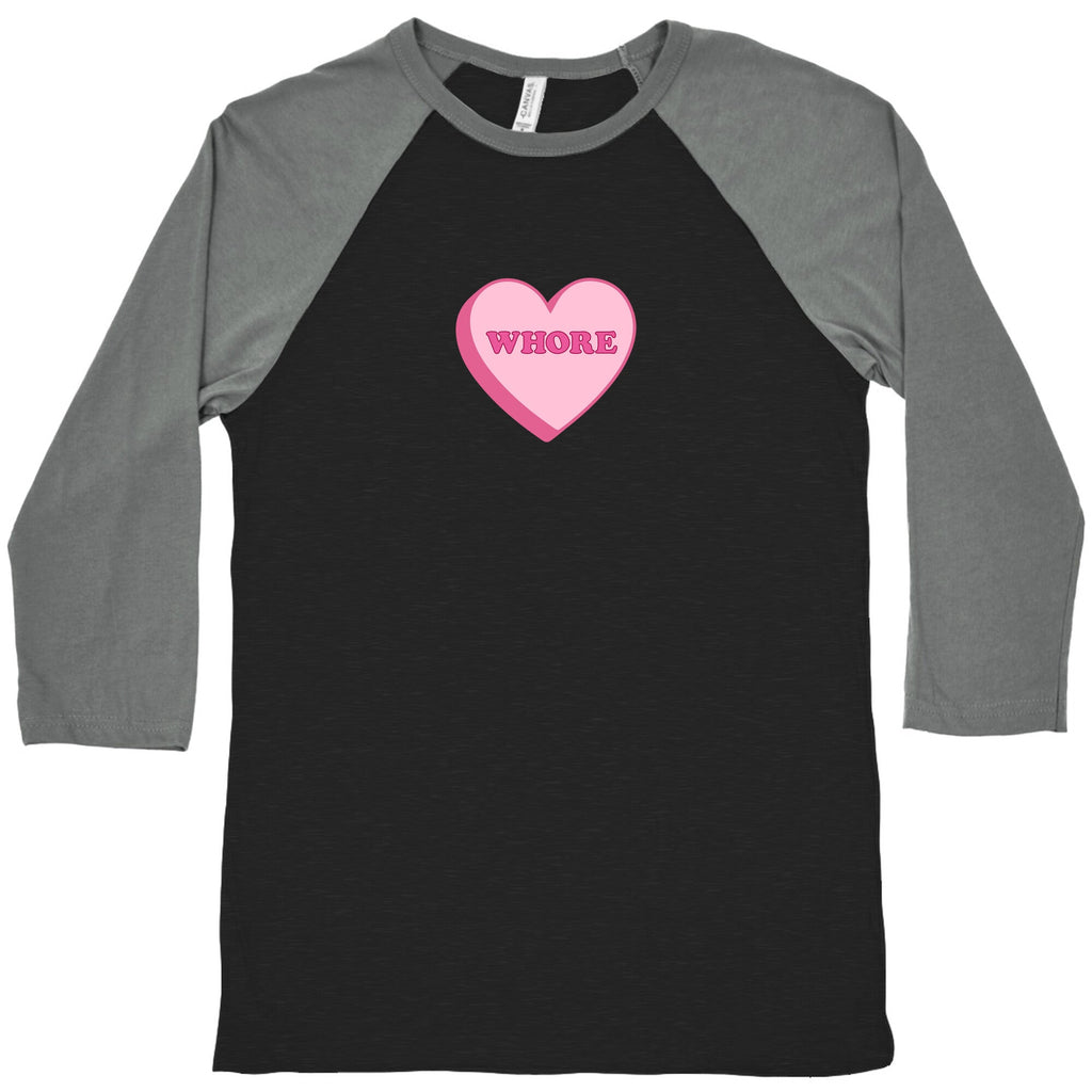 Whore Baseball Tee