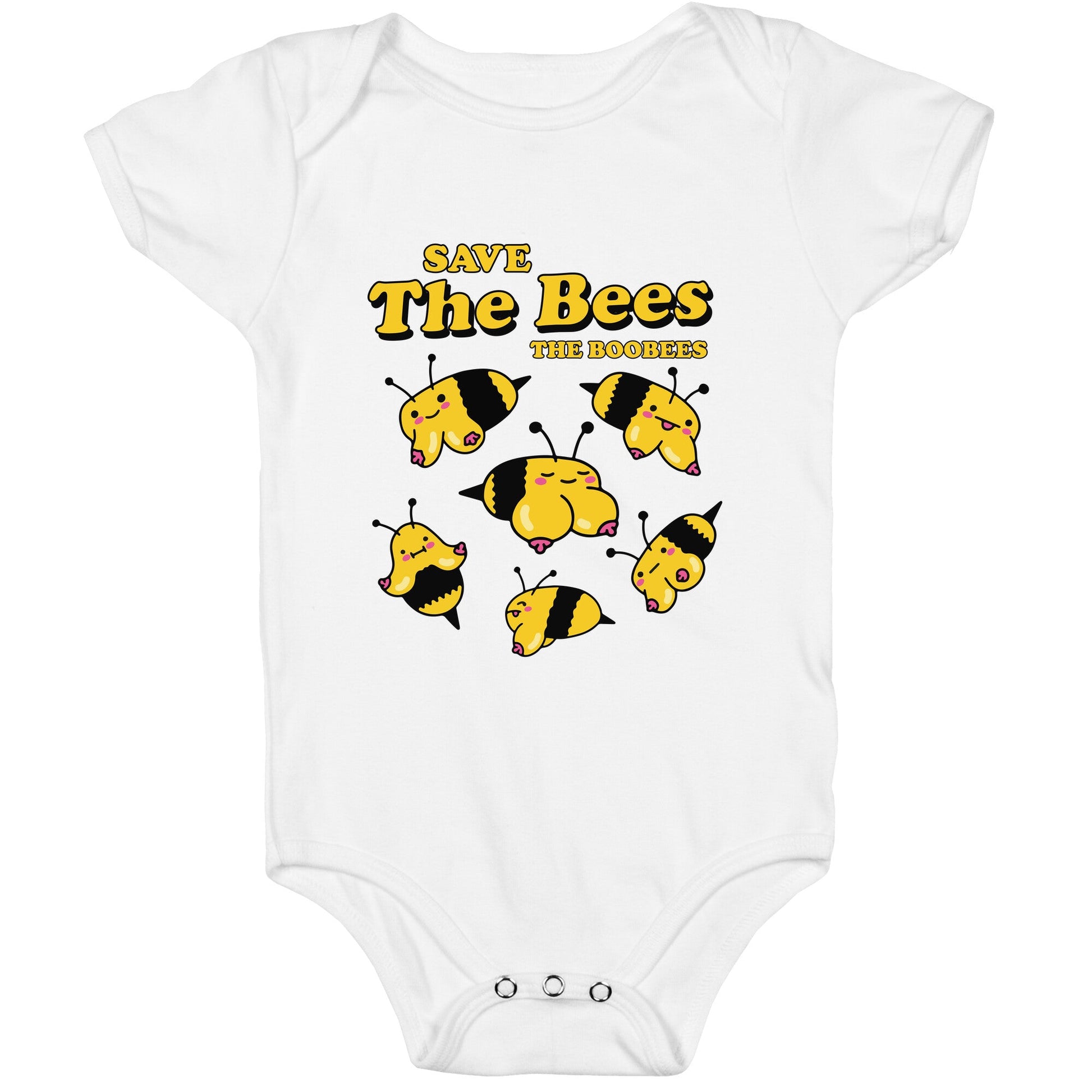 Save The Bees Boobees Baby One-Piece