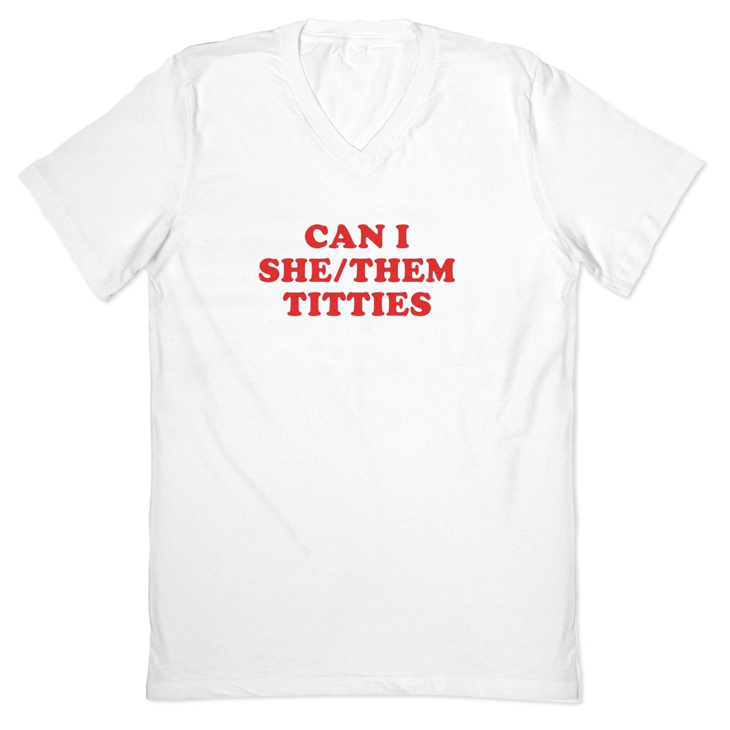 Can I She/Them Titties? V-Neck