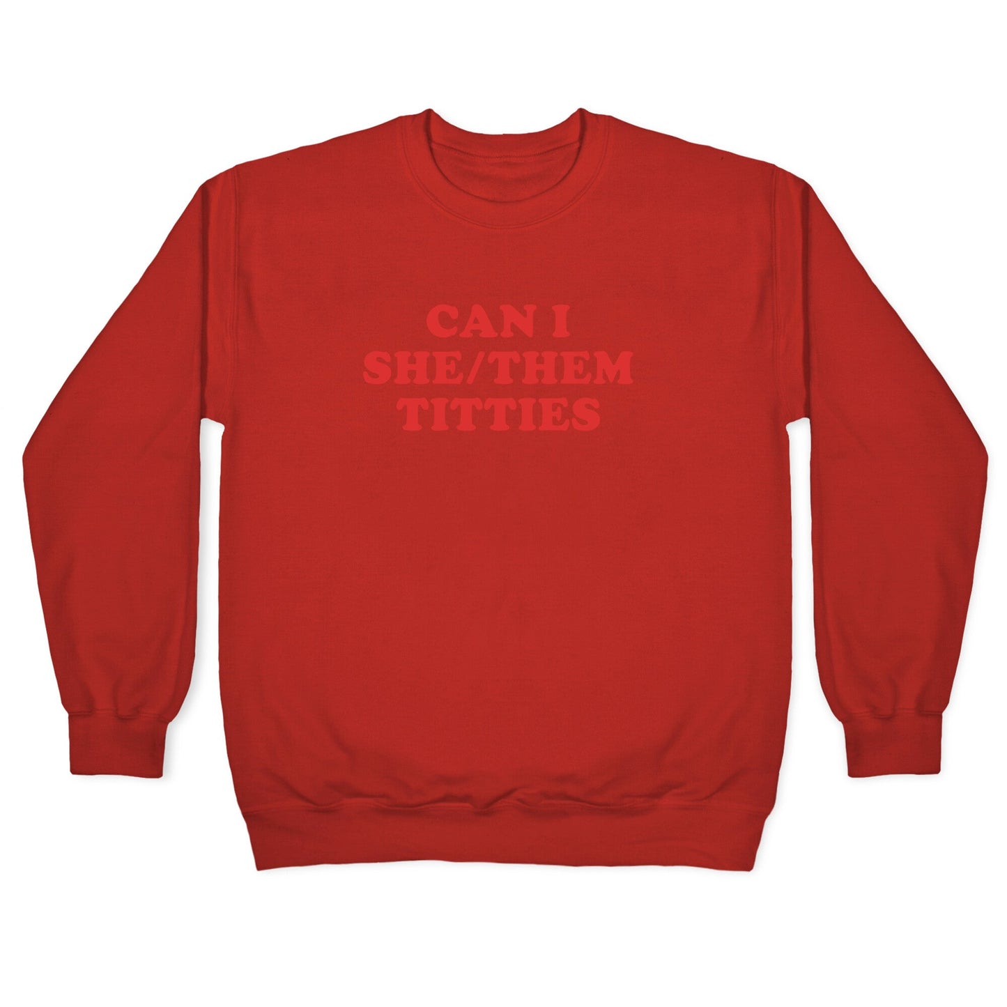 Can I She/Them Titties? Crewneck Sweatshirt