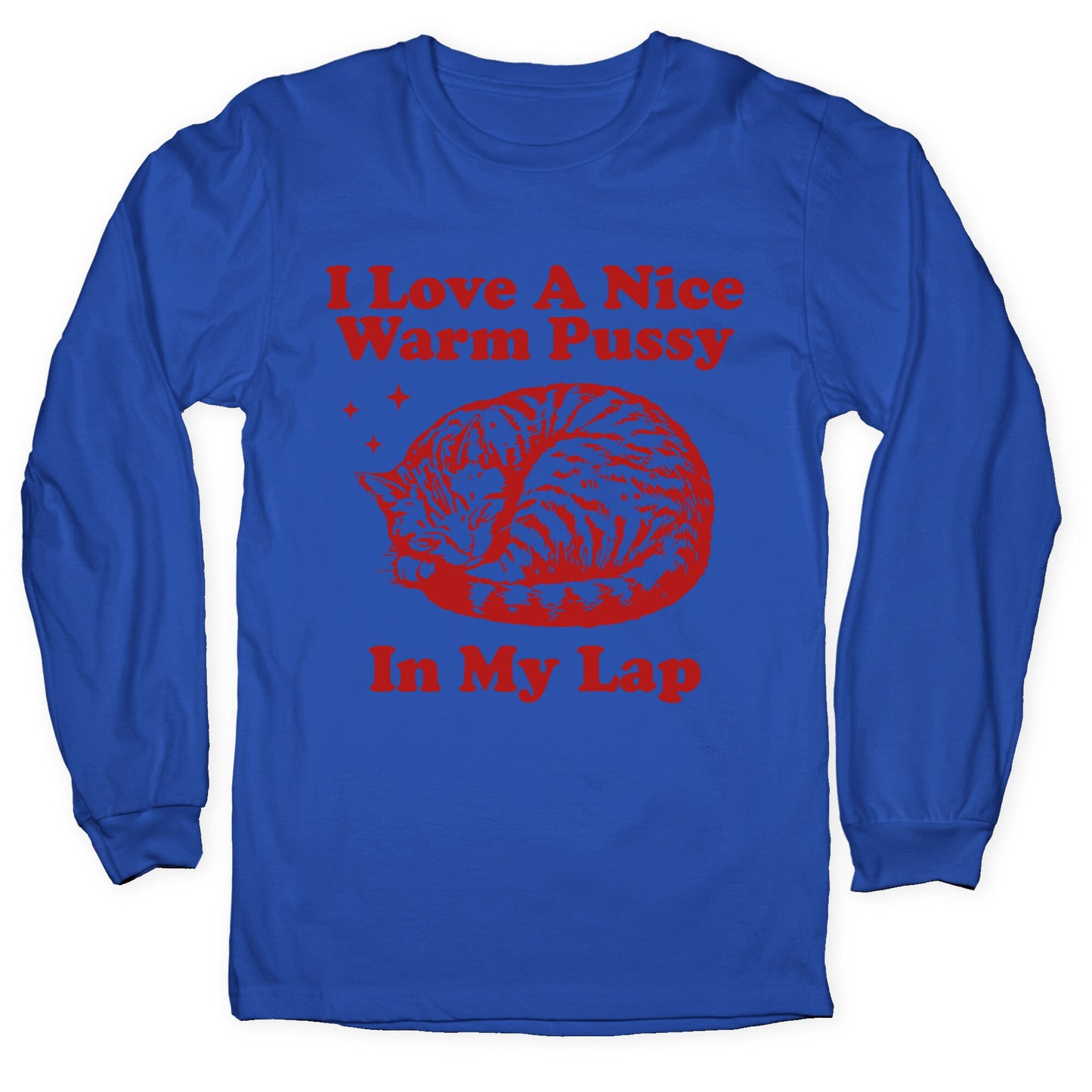 I Love A Nice Warm Pussy In My Lap Longsleeve Tee