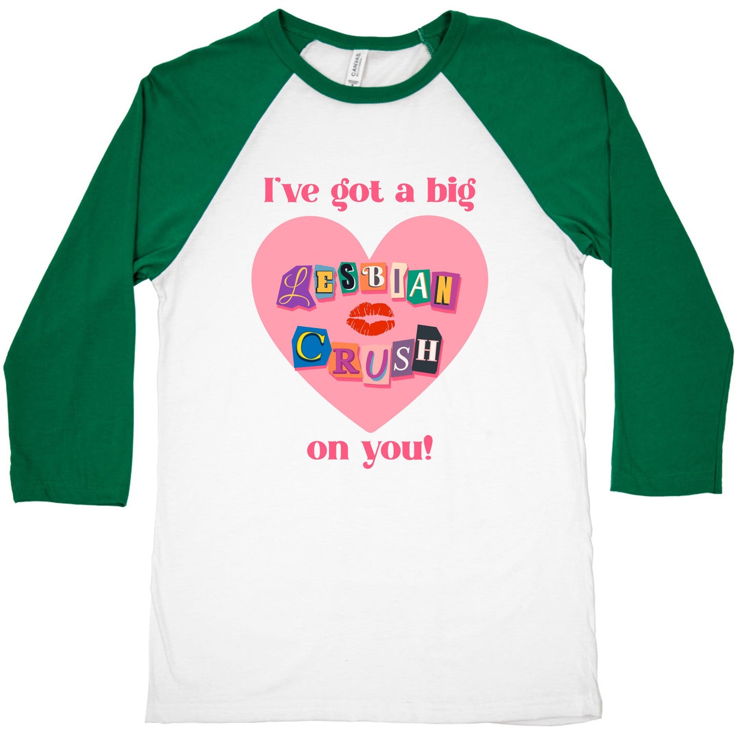 Ive Got A Big Lesbian Crush On You Baseball Tee