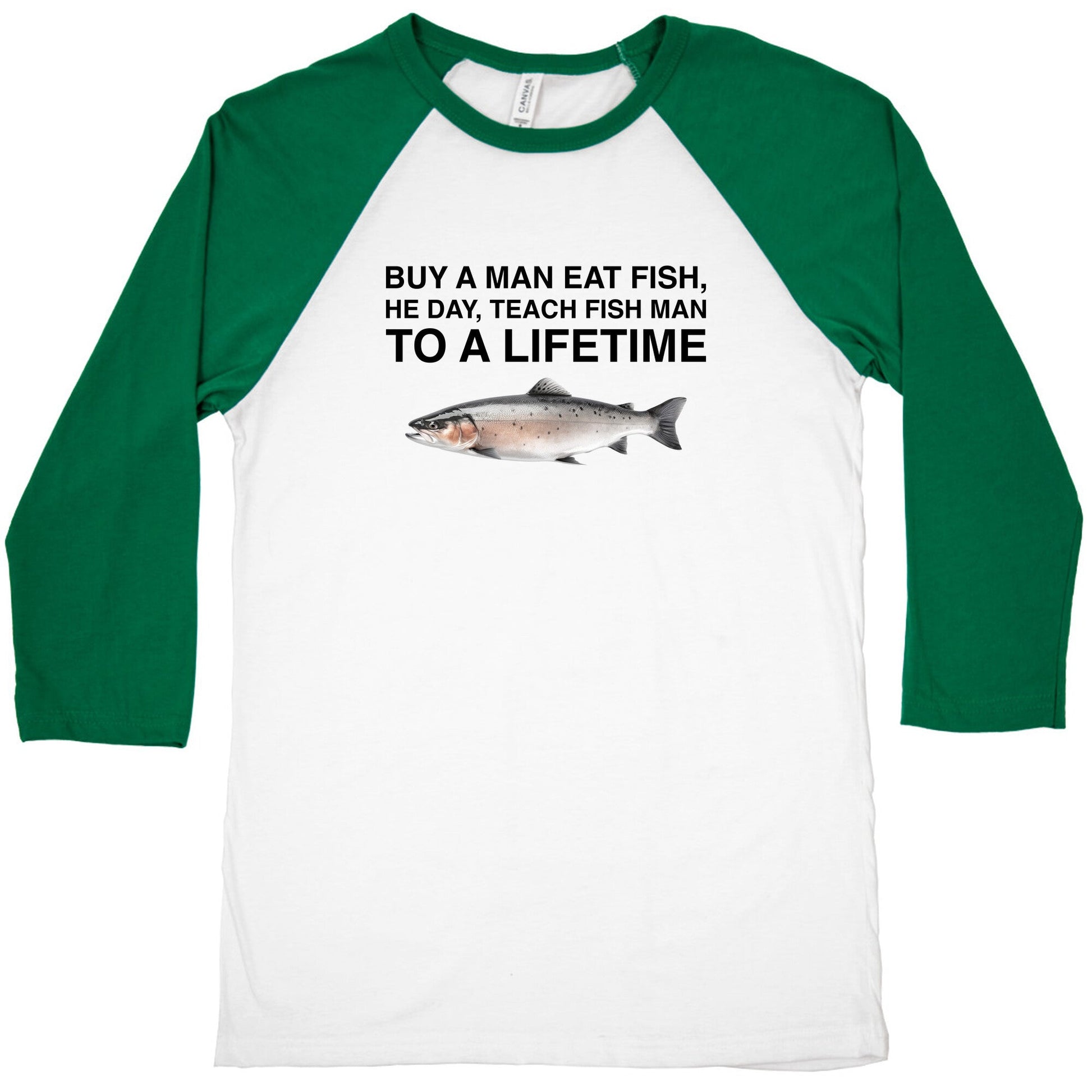 Fish Baseball Tee