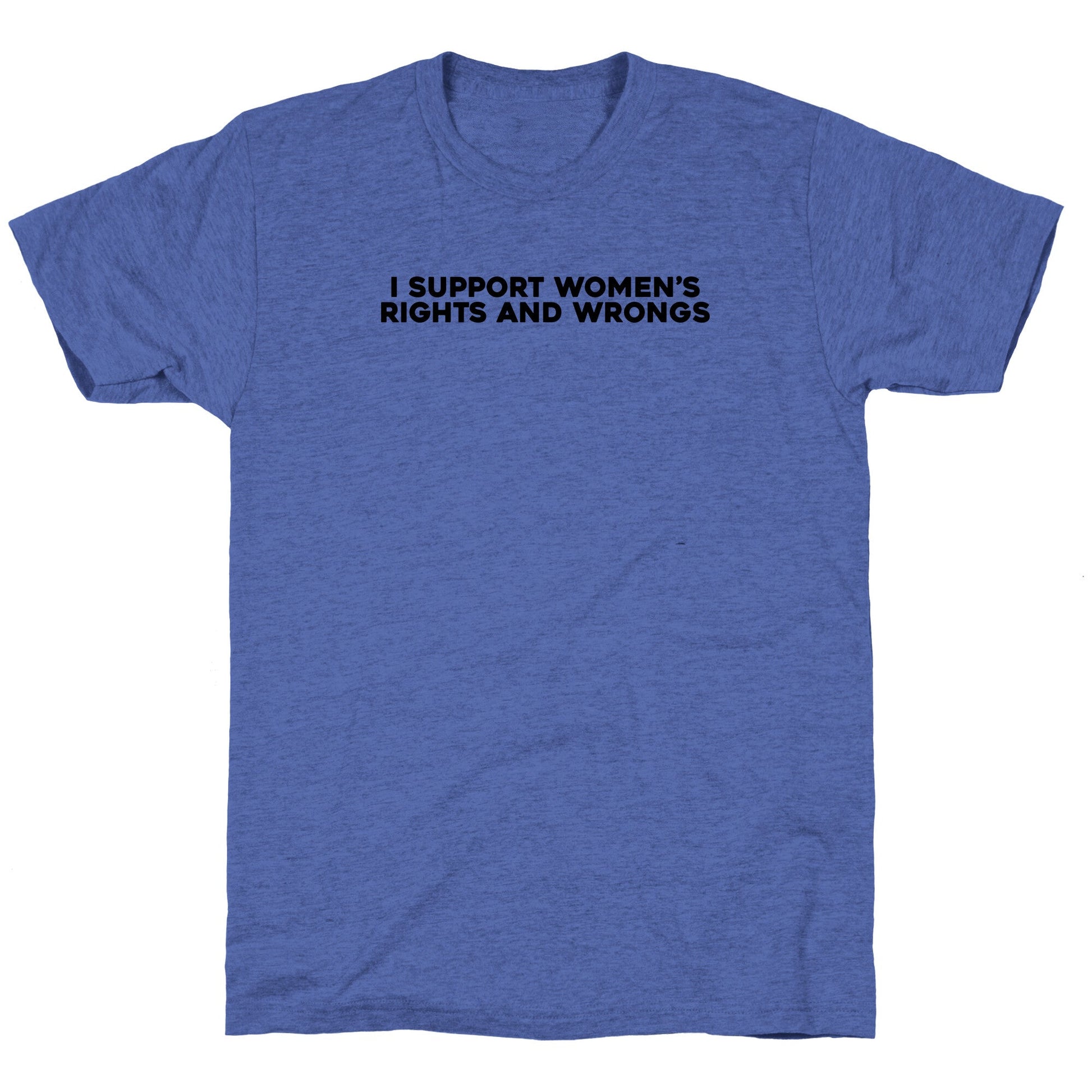 Womens Rights And Wrongs Unisex Triblend Tee