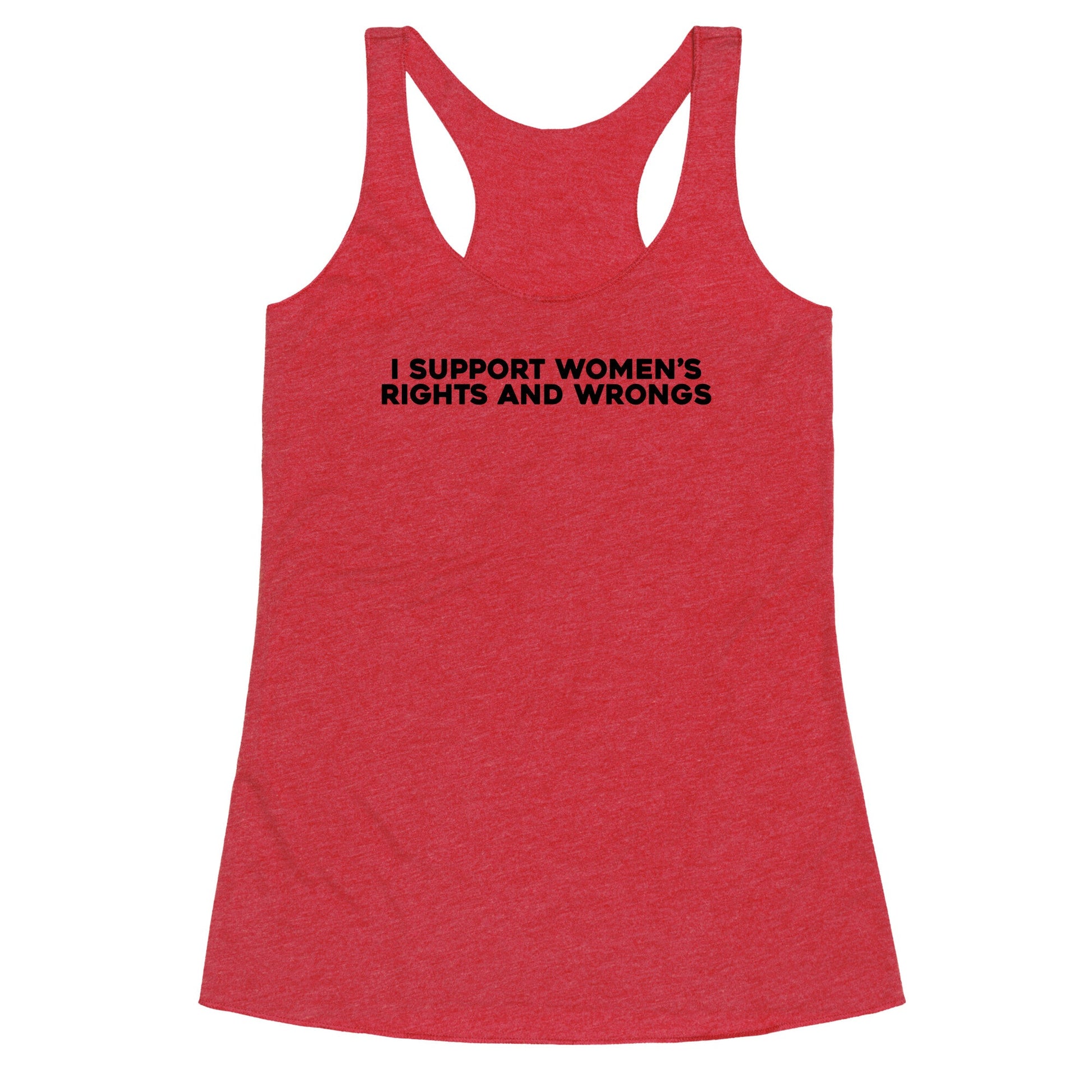 Womens Rights And Wrongs Racerback Tank