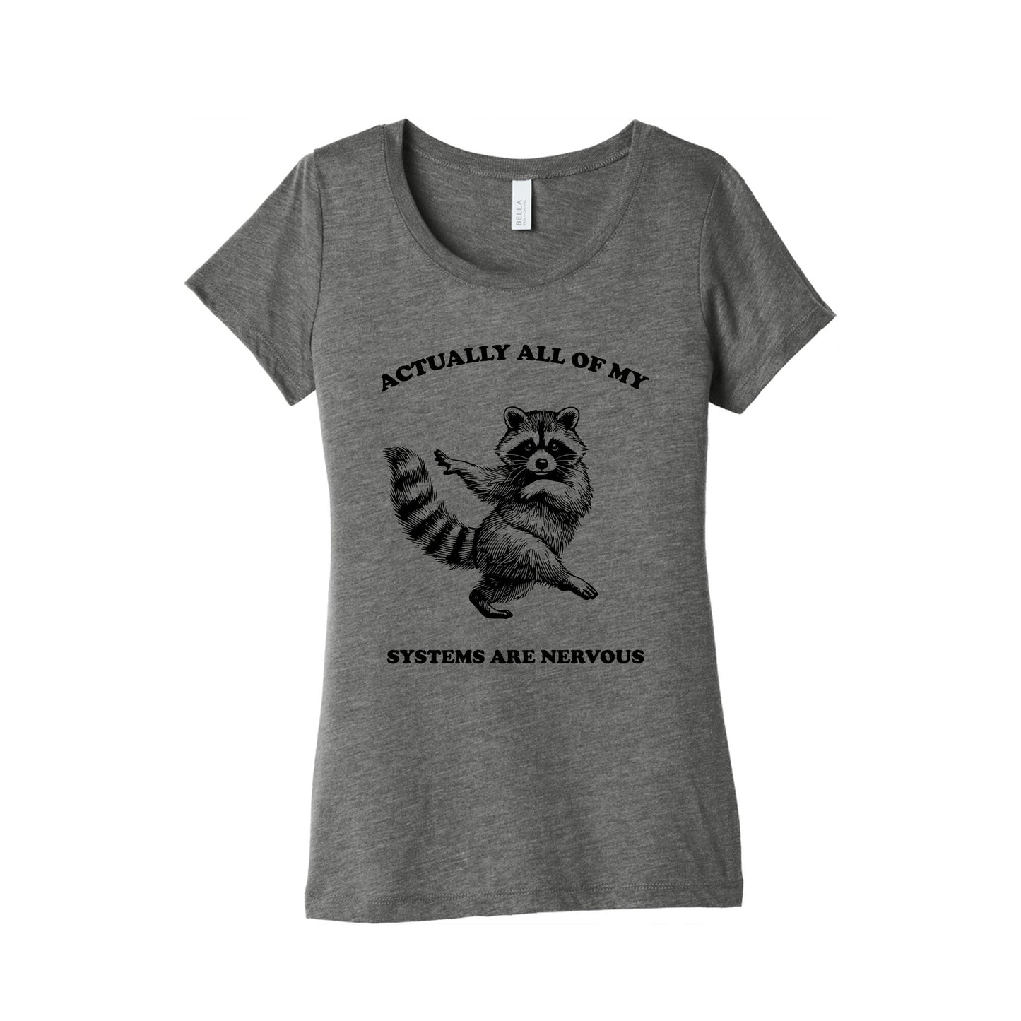 All Of My Systems Are Nervous Womens Triblend Tee