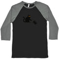 No Kings Cat Baseball Tee