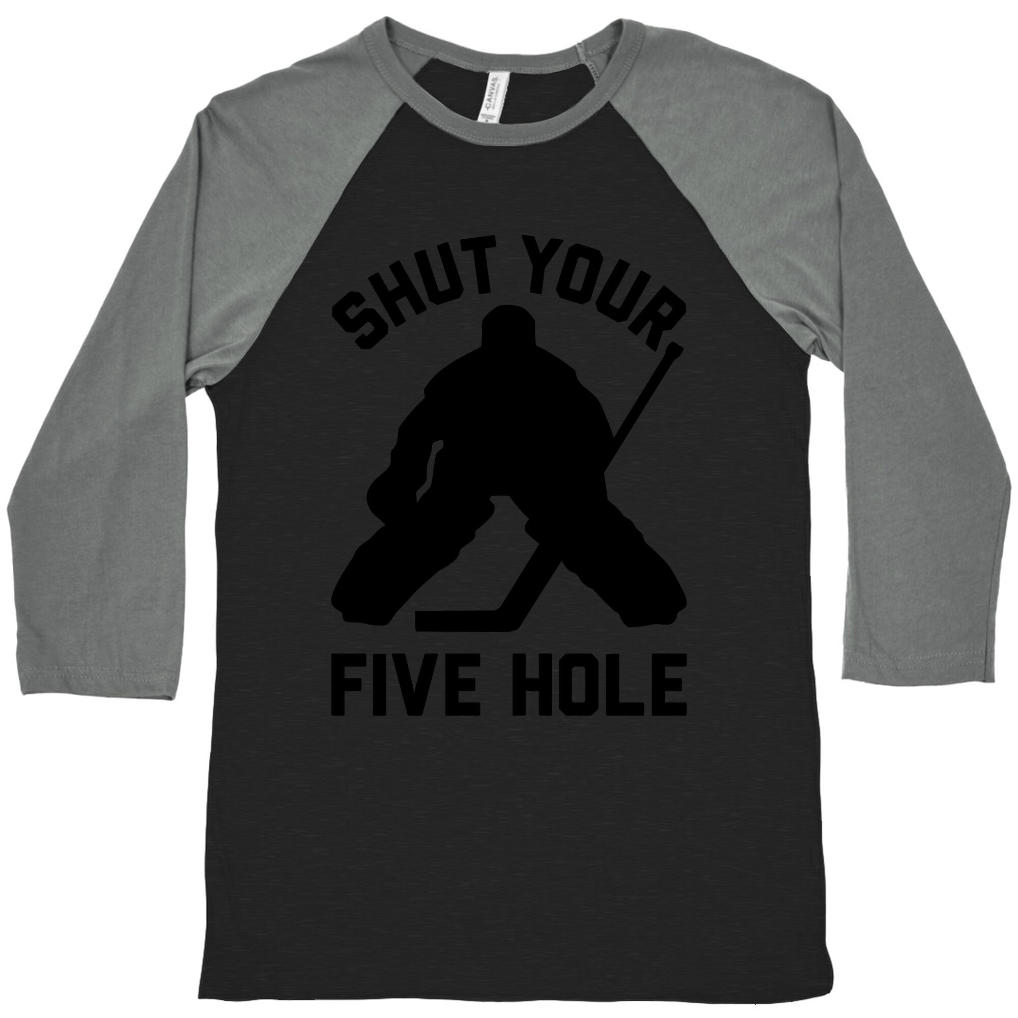 Shut Your Five Hole Baseball Tee