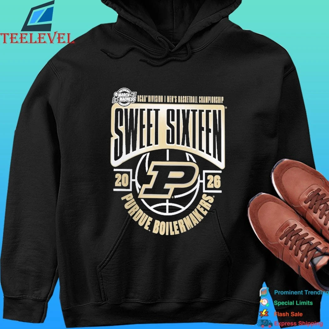Purdue Boilermakers 2026 Ncaa Men’s Basketball Tournament March Madness Sweet 16 Shirt