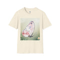 Pink Watercolor Butterfly T-Shirt | Floral Meadow Illustration