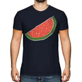GRUNGE MELON SLICE MENS T-SHIRT TEE TOP GIFT SKETCH DRAWING