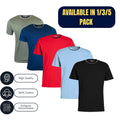 Mens T shirts 1/3/5 Pack cotton short sleeve plain crew neck Tee tops  S to 2XL