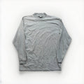 Vintage Micro Stripe T Shirt Mens L Skater Y2K 90s Grunge Blue White Mock Neck