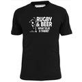 Mens Rugby & Beer What Else Is There? T Shirt Six Nations Rugger