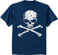 Skull and Crossbones t-shirt for men pirate decal design tee shirt jolly roger